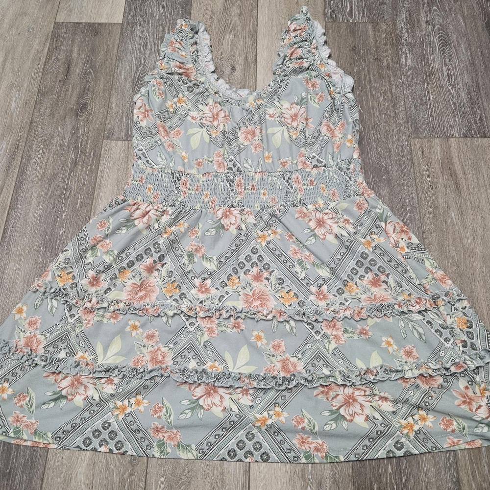 Time And Tru No Boundaries Bundle 2 Sun Dress Maxi Floral Mini Women's XXL - Picture 4 of 12